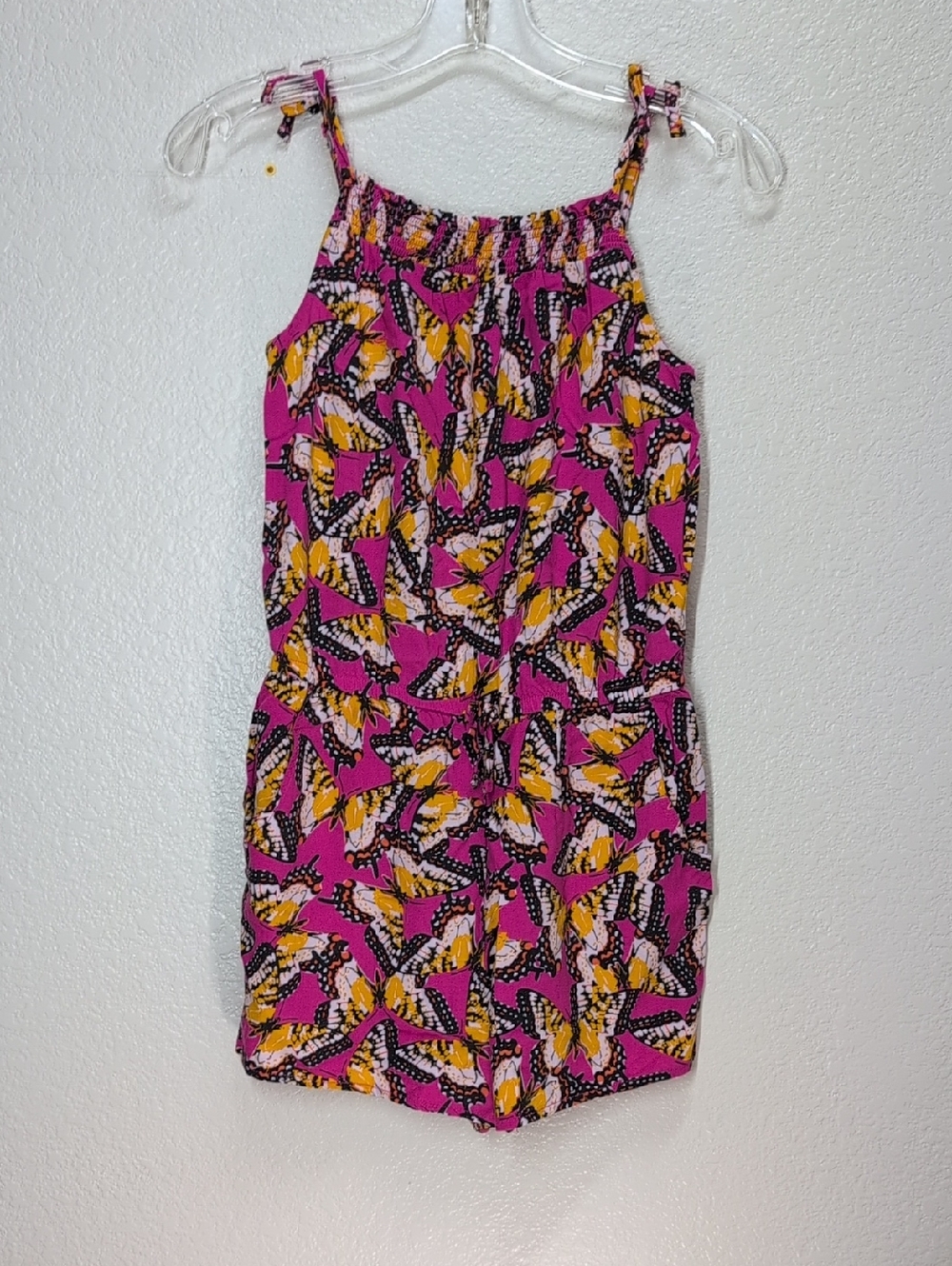 Cat and Jack |  Girls| Sleeveless Butterfly 🦋 Print Romper Size: Large (14/16)